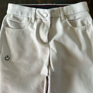 CAVALLERIA TOSCANA KID'S UNISEX BREECHES in tan size 12